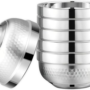 Double-walled Insulated Bowls, 5-inch Diameter
